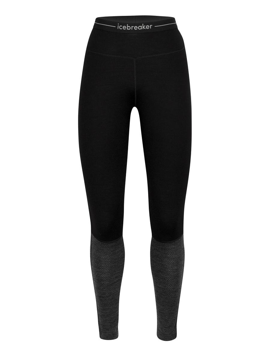 Leggings Icebreaker Merino 260 ZoneKnit™ Femme Noir | FR 1547EBCX